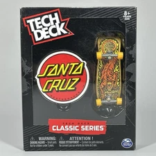 Tech Deck Classic Series Santa Cruz Steve “Salba” Alba Tiger Fingerboard Sealed