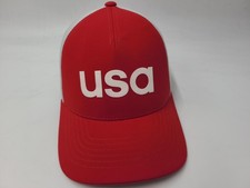 Adidas Golf USA Flex Fitted S-M Hat Cap Polye...