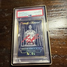 Derrick Rose 2024 Noir Holi Gold FOTL 1/8 Jersey # Auto PSA  Authentic 1/1 Card