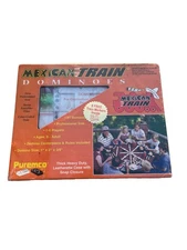 Mexican Train Dominoes Vintage Case Complete Double 12