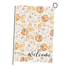 Fall Garden Flag 12x18 Inch Double Sided, Fall Welcome Garden Flag, Autumn