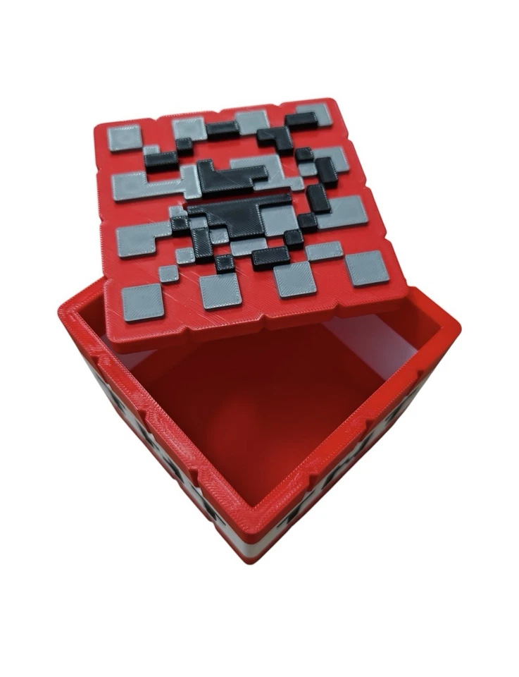 Minecraft TNT Schatzkiste XL 3D  15x15cm Dekoration, Organizer, Geschenk Fans - Bild 2 von 4