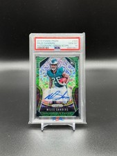 2019 Prizm Rookie Auto Green Scope #24/75 Miles Sanders PSA 10 Dallas Cowboys