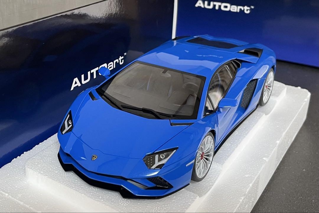 自動車 AUTOart Lamborghini Aventador S 1:18 1/18 AUTOart Lamborghini Aventador S (Blu Nila Pearl Blue
