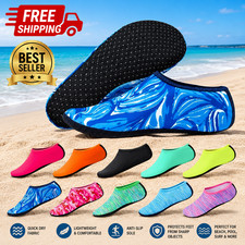 Women's Men's Kids Quick Dry Aqua Socks Water Shoes for Beach, Swimming& Wetsuit
