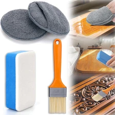 XANGNIER 4Pcs Cutting Board Oil and Wax Applicator Set – Food-Grade Mineral Oil