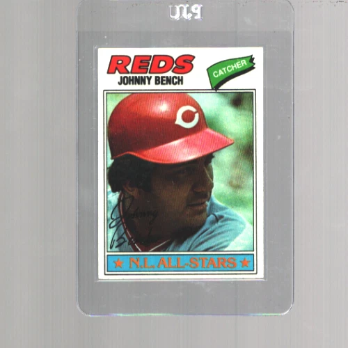 VTG 1977 Topps Johnny Bench #70 NM HOF CENTERED