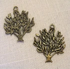 017 - LOT of 2, 5 or 10 OLIVE TREE LIFE 25 x 31 mm - CHARM / CHARM / BRONZE
