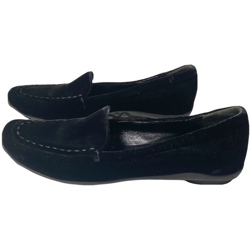 PRADA Driving Shoes Black Velvet Women 