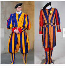 Swiss soldier cosplay costume Pope Guard uniform carnival costume