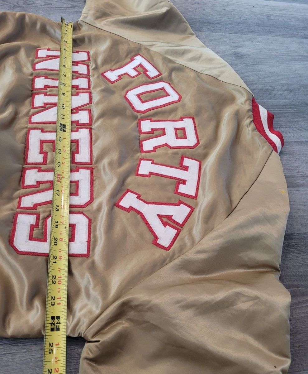Authentic Vintage 49ers ChalkLine Team NFL Gold Satin jacket Authentic Vintage 49ers ChalkLine Team NFL Gold Satin jacket