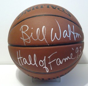 bill walton autographed basketball