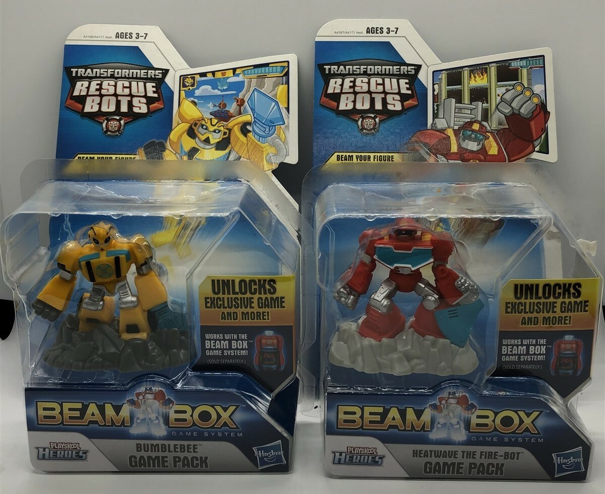LOOSE* Transformers Rescue Bots BUMBLEBEE & HEATWAVE Figure Beam