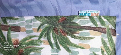 Sunburst Outdoor Living Palm tree Decorative pillow Cover 17"×17" measurement - Picture 4 of 7