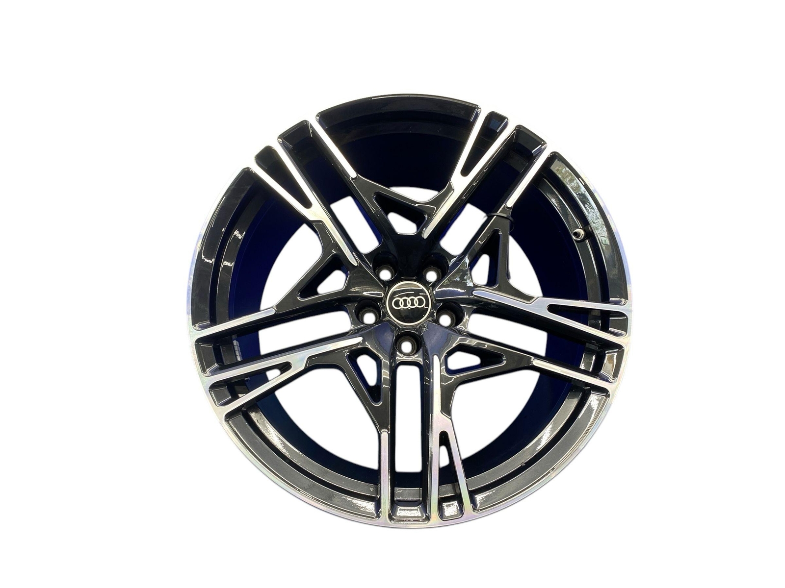 2021 2022 2023 AUDI R8 20X11 FIVE SLOTTED SPOKE WHEEL RIM MACHINED & BLACK OEM