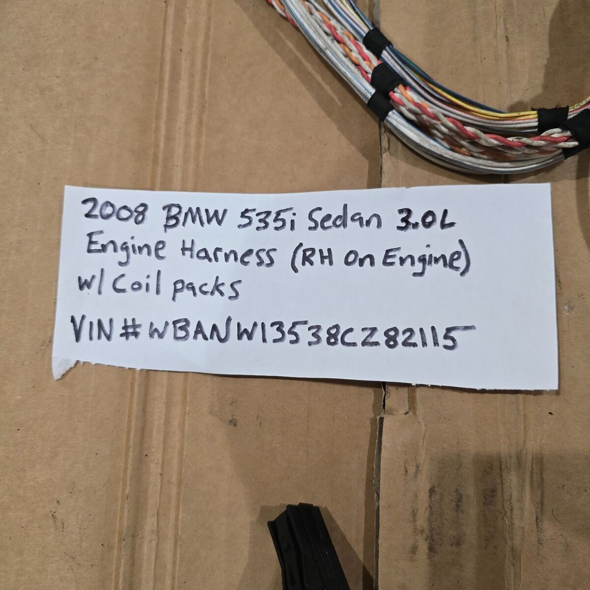08 - 10 BMW 535i Engine Wiring Wire Harness Ignition 08 - 10 BMW 535i Engine Wiring Wire Harness Ignition