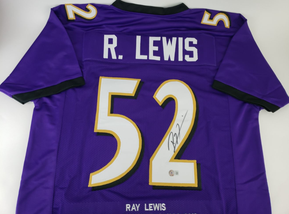 Signed Sports Collectibles Ray Lewis Baltimore Ravens NFL Original