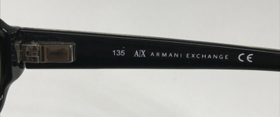 ARMANI EXCHANGE AX208 807 Black/Light Silver Eyeglasses  display picture 1