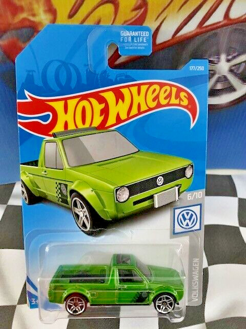 Hot Wheels 2019 Volkswagen 6/10 177 1982 Volkswagen Caddy Green PR5