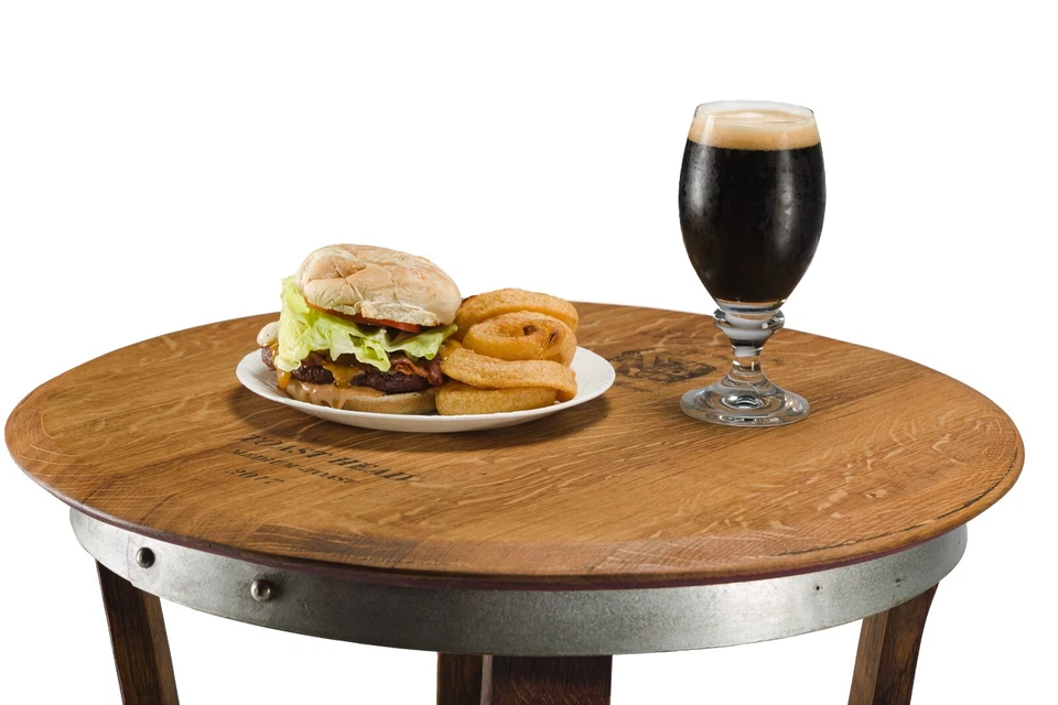 Mesa de bistró de barril de vino Foto 2 de 3