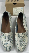 TOMS Womens Natural Road Trip Print