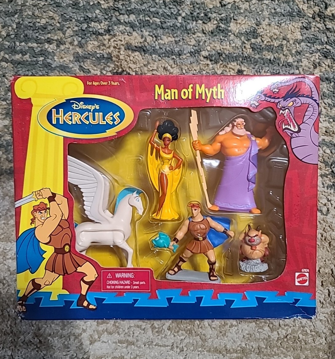 Disney Hercules Man of Myth Action 5 Figures Set Vintage 90s