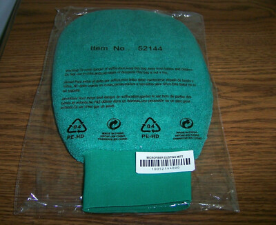 Tupperware Microfiber Dusting Mitt Wet or Dry Washable Cleaning Cloth Green New