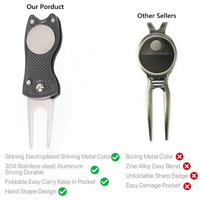 Mobile Pro Shop Switchblade Divot Repair Tool With Magnetic Ball Marker – Made In USA
