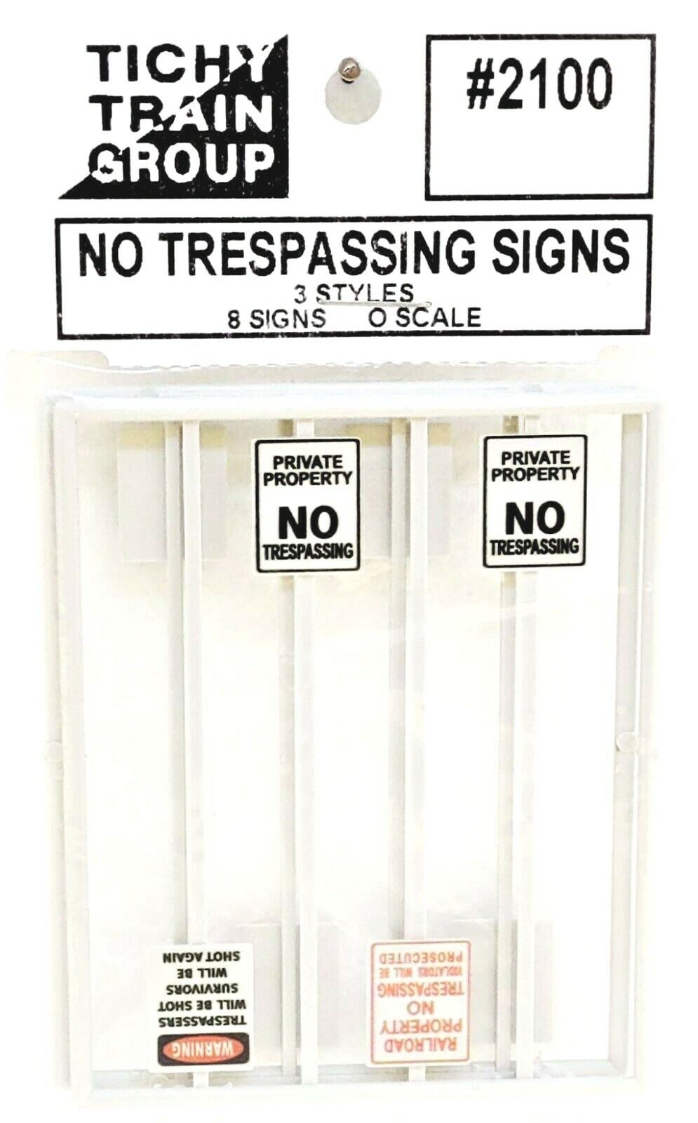 N Scale Model Railroad Crossing Signs – Set Of 6 Ready-to-Use Plastic Signs For Your Layout – Tichy Train Group Accessories