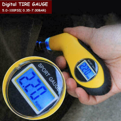 #ad Tire Pressure Gauge Digital LCD Handy Air Gauge For Car Truck Motorcycle NEW $3.24