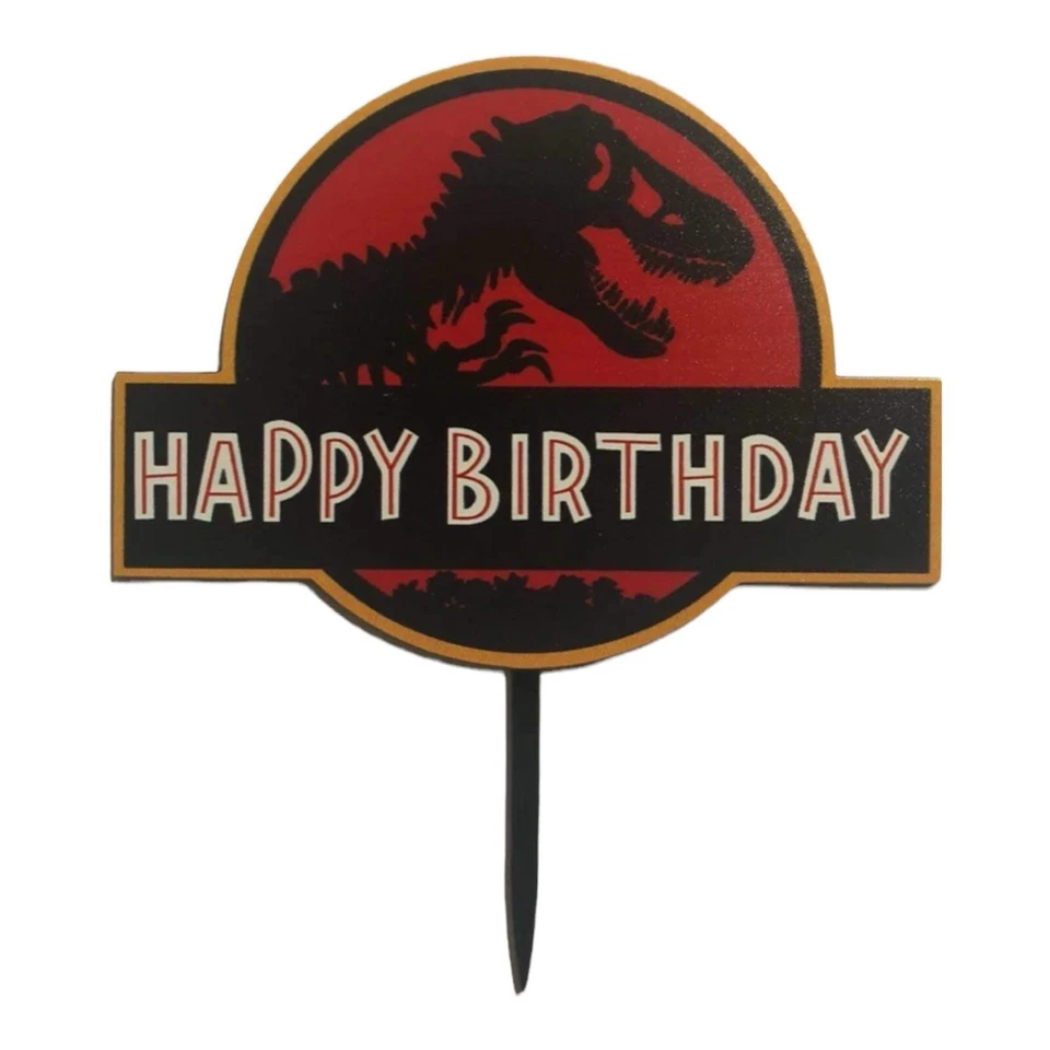 Jurassic Park Cake Topper Dinosaur Cake Topper FREE SHIPPING!