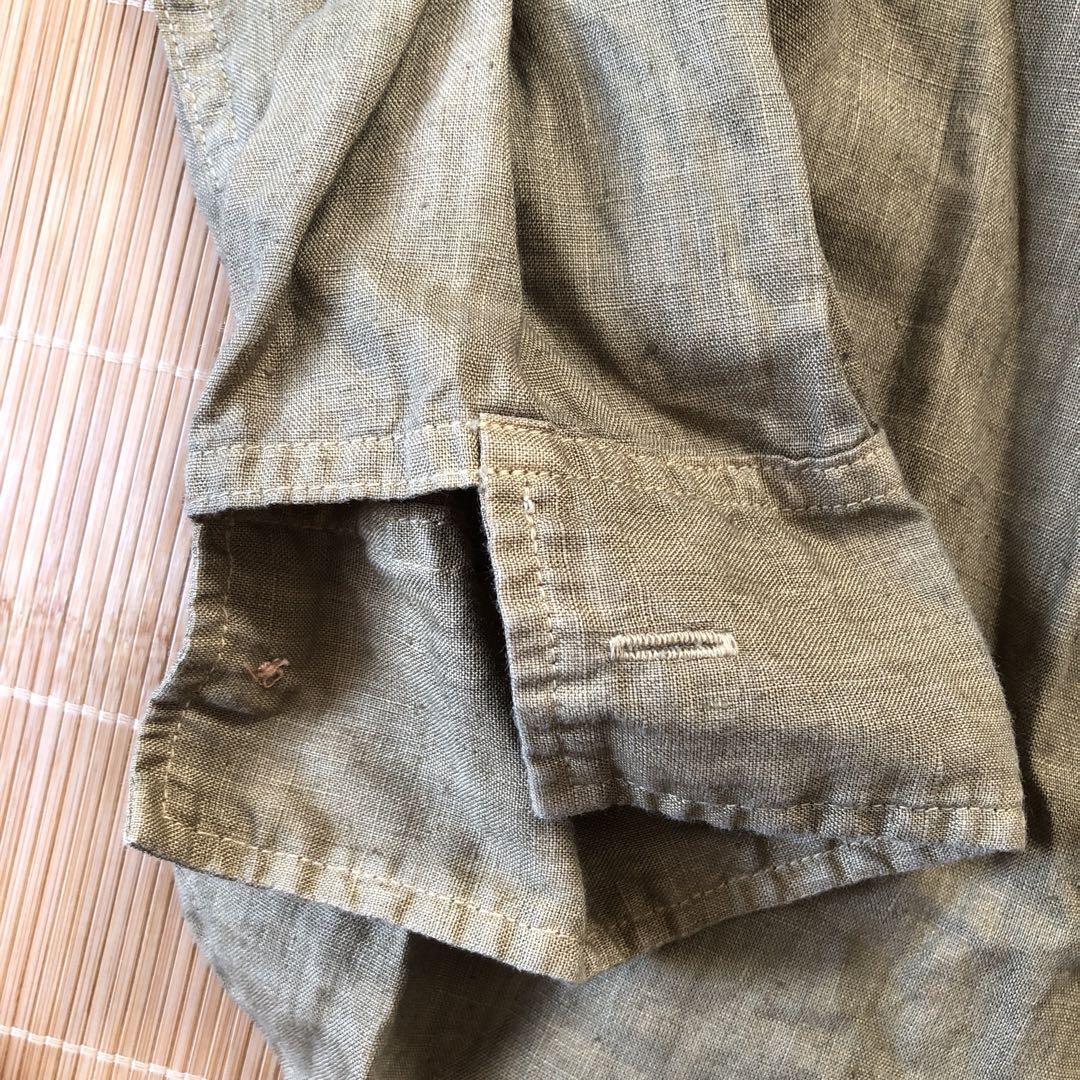 【Nigel Cabourn】長袖シャツ 48 【オリーブグリーン】 NIGEL CABOURN(ナイジェルケーボン) 長袖シャツ グリーン サイズ
