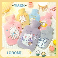1000ML Capacity Cartoon Washable Warm Hot Water Bag for Winter or Pain Relief