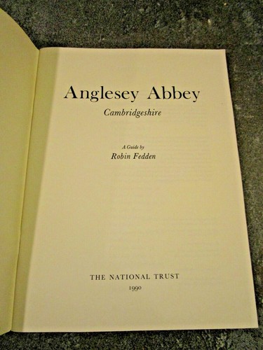 Anglesey Abbey (The National Trust Guidebooks) by Robin Fedden 1990 +Garden Map - Picture 2 of 5