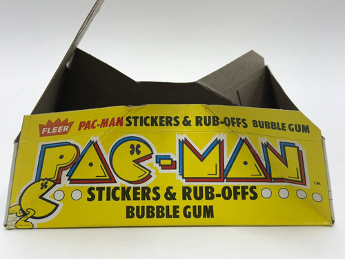 1980 Fleer Pac-Man Vintage Empty Display Wax Stickers Gum Box Topps FLAT EUC 527 - Picture 9 of 12