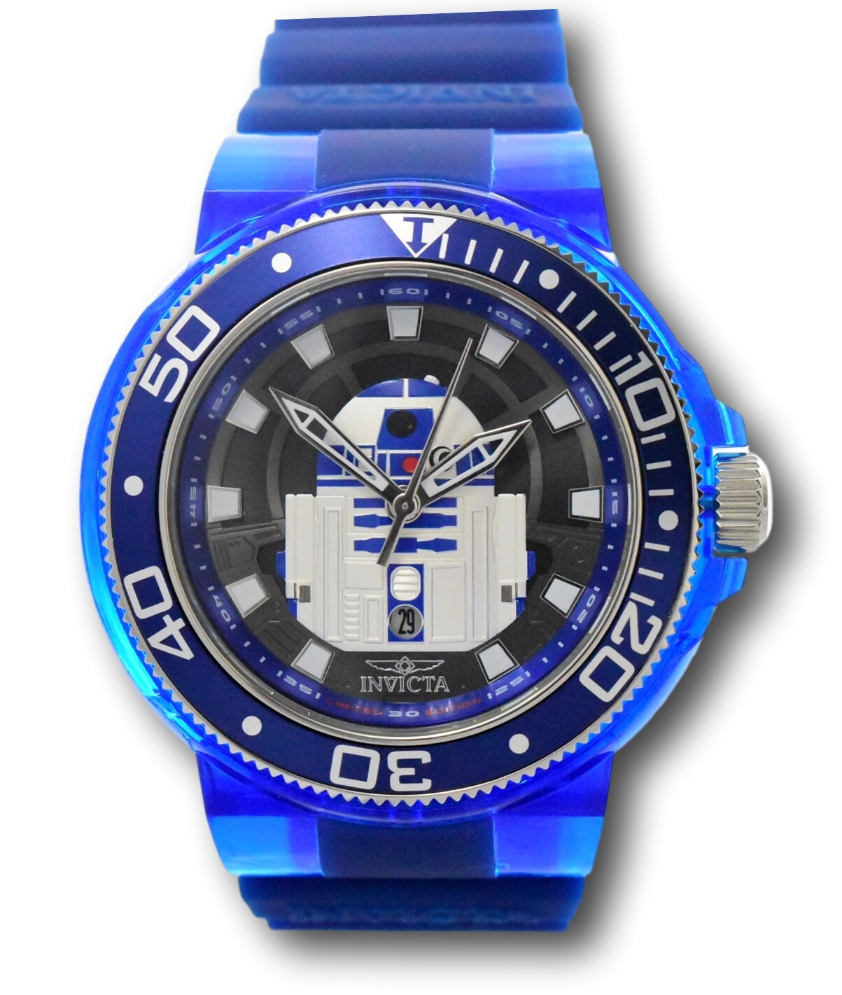 Invicta Star Wars R2-D2 Men's 51mm Blue Anatomic Limited Edition Watch 39710