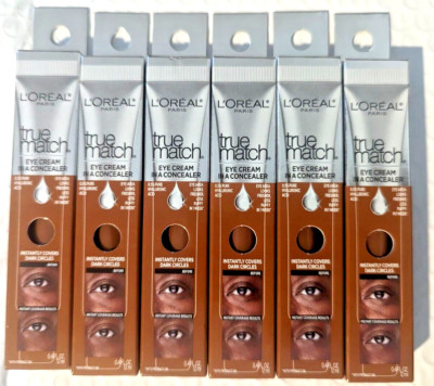 L'Oreal True Match Eye Cream In A Concealer N9-10 Deep Profound 0.4 fl oz -Qty 6