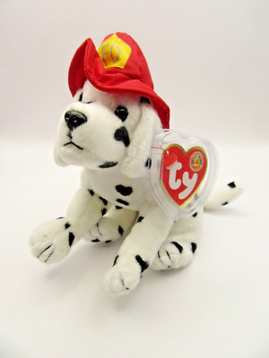  TY BEANIE BABY FIREPLUG - FEUERWEHRHUND BBOTM OKTOBER 2004 - NEUWERTIG - NICHT MEHR ERHÄLTLICH 