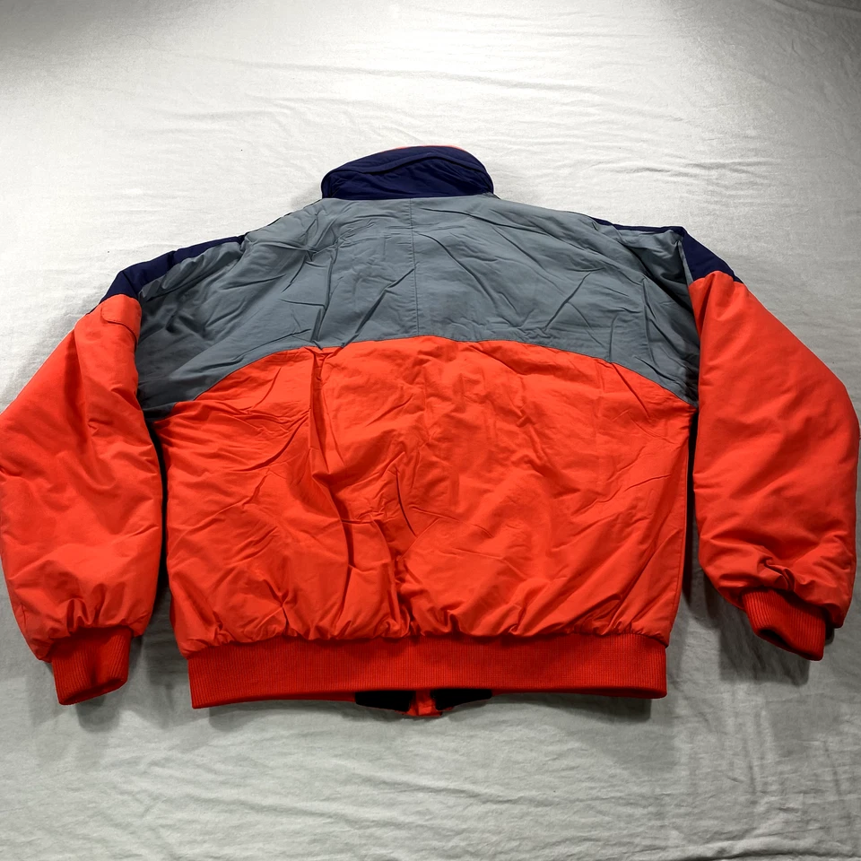 VTG Ibex Jacket Womens XL Red Puffer Hood Insulated Full Zip Coat 80s Ski Snow * - Image 2 of 4