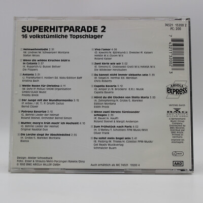 Musik CD | Superhitparade 2 16 Volkstümliche Top Schlager | Disc poliert
