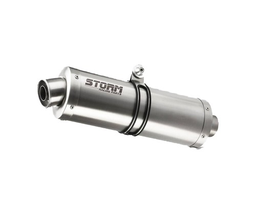 Scarico Storm by Mivv Oval acciaio inox per Benelli TRK 702 / X 2023 2025 - Picture 2 of 5