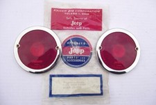 Vintage Willys Civilian Jeep Cj2a Pickup Jeepster Tail Light Lens Nos