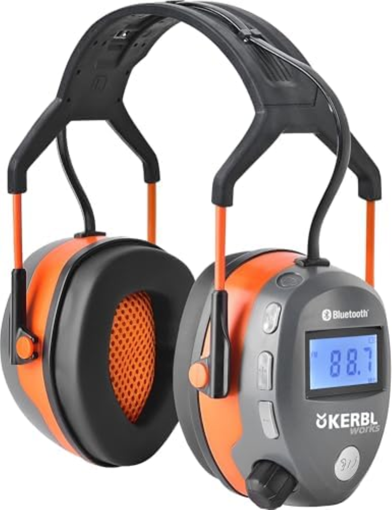 Kerbl Works Connect BT|FM Otoprotettore Radio con Bluetooth