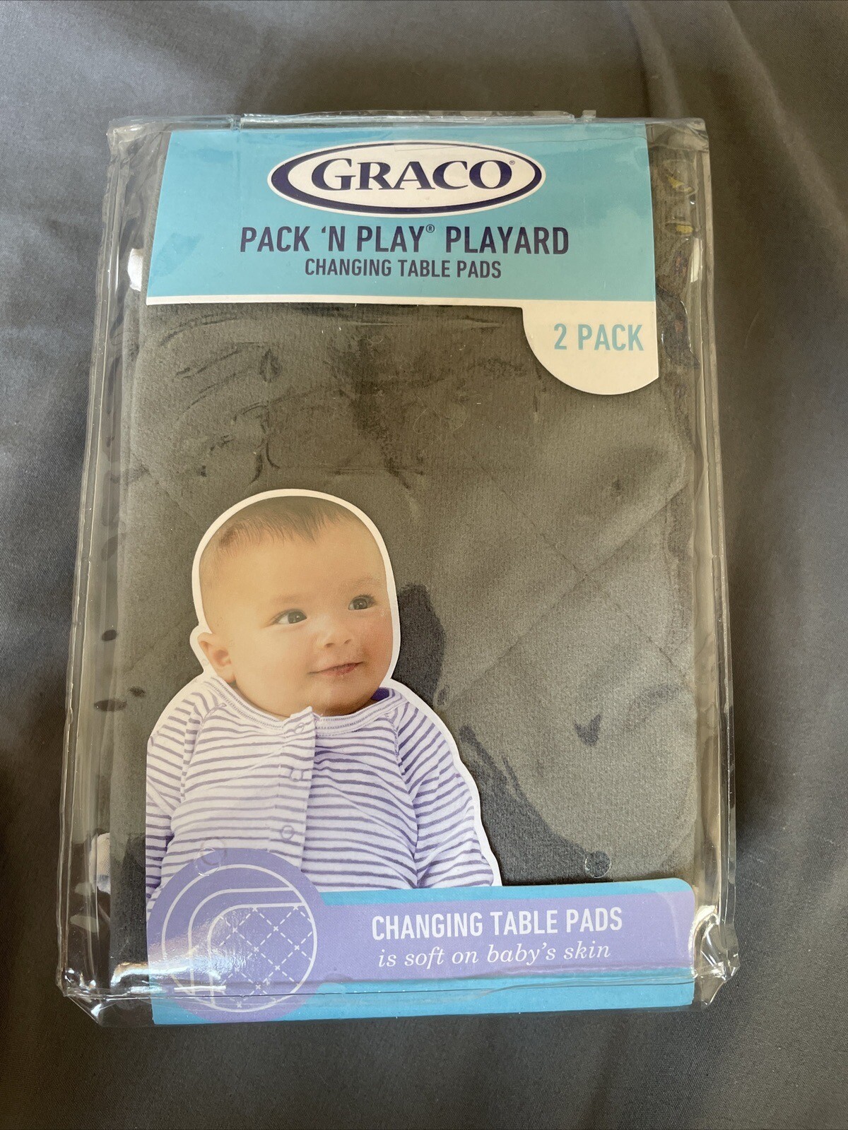 Graco Pack 'N Play Playard Changing Table Pads2 PackStone GrayNew eBay