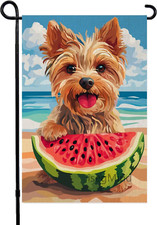 Hello Summer Watermelon Garden Flags for outside 12X18 in Double Sided Summer Be