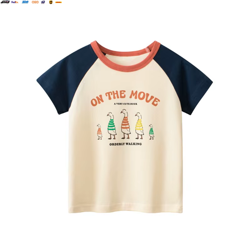 2025 Summer Short Sleeve T Shirt Girls Cartoon Strawberry Cherry Casual T-Shirts