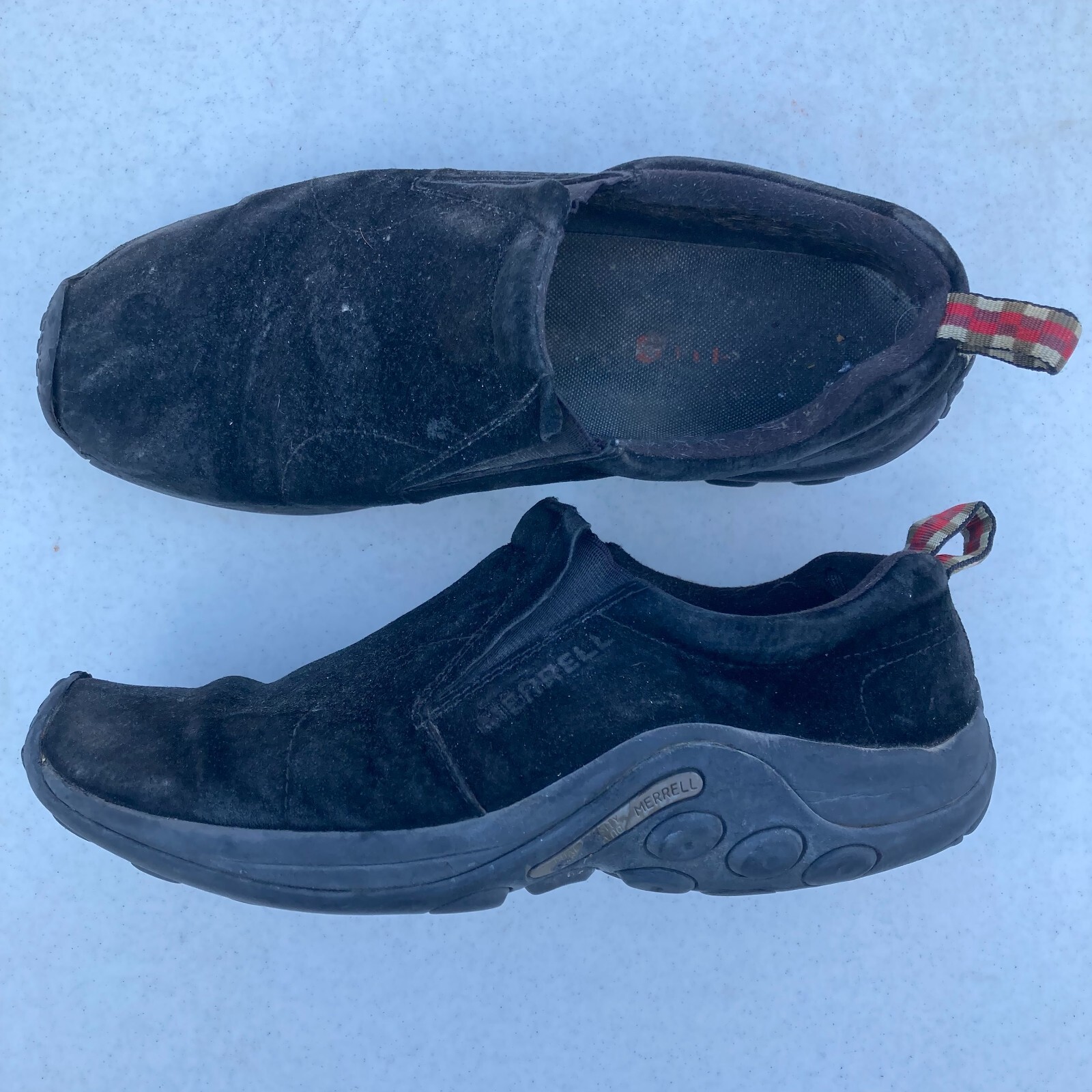 Scarpe da uomo Merrell Midnight taglia 11 5 nere da trekking slip on J63815W