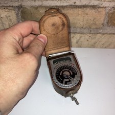 Vintage Sekonic Light Meter Type L-VI Made In Japan Leather Case 195Os Works