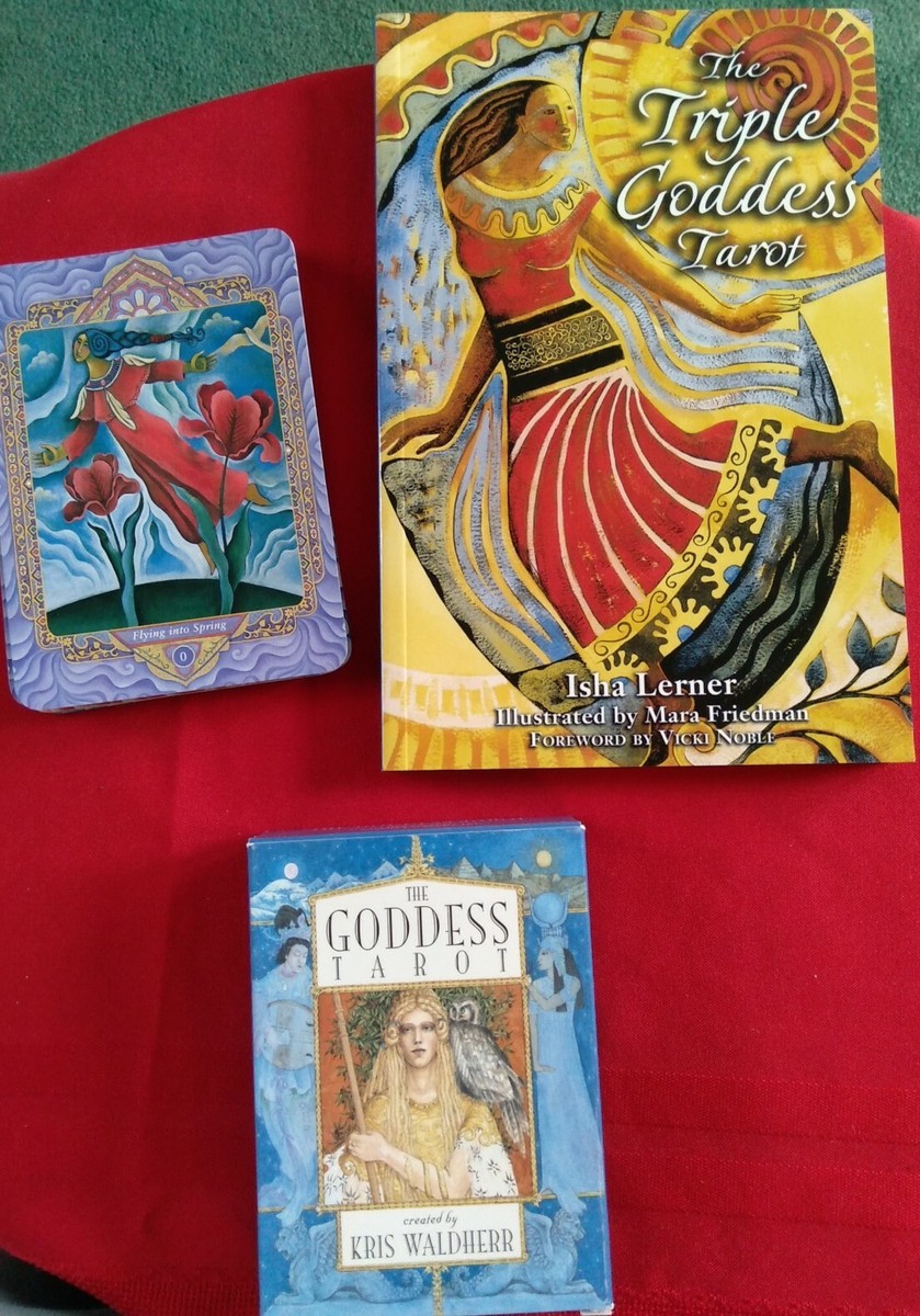 The Triple Goddess Tarot Set Lerner & The Goddess Tarot Waldherr 