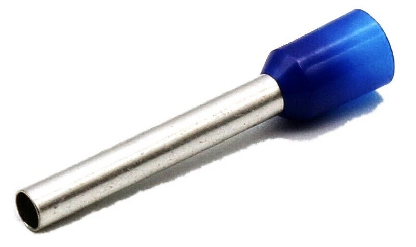 Hilpress Aderendhülsen 2,5mm2 blau lang Hülse 18mm isoliert 2,5L 100 Stück